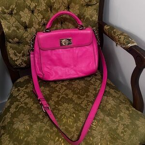 Hot Pink Leather Kate Spade Handbag